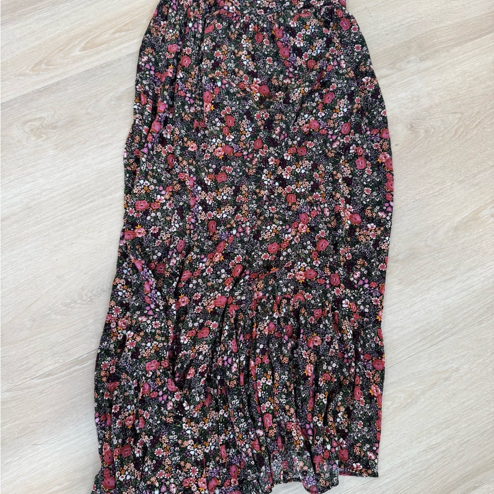 Jessica Simpson Black Floral Maxi Skirt